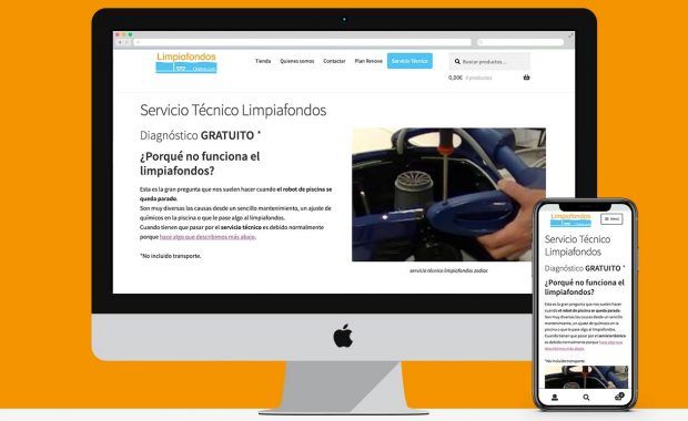 Rediseño landing servicio técnico